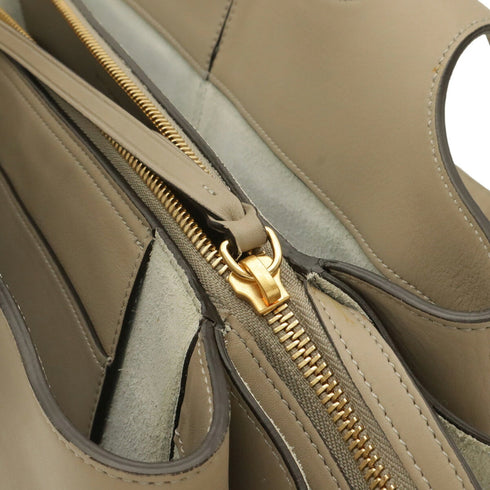 Tri-Fold Shoulder Bag Grained Calfskin Medium