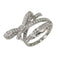 Ruban de Diamond Ring 18K White Gold Medium