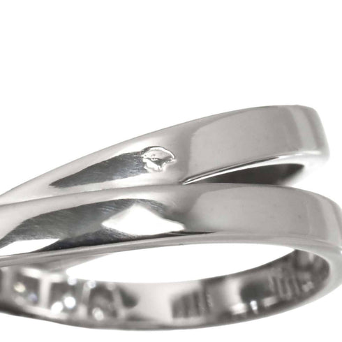 Ruban de Diamond Ring 18K White Gold Medium