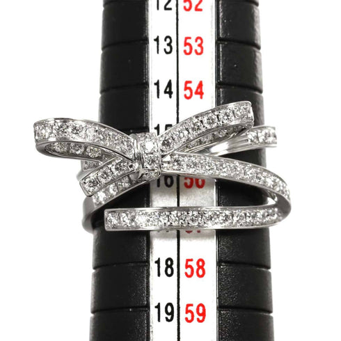 Ruban de Diamond Ring 18K White Gold Medium