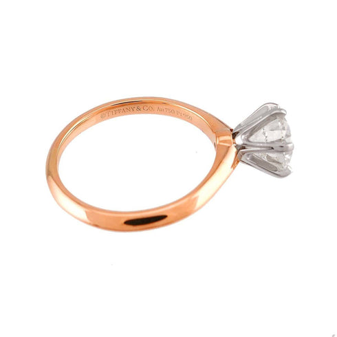 Ring 18K Rose Gold and Platinum