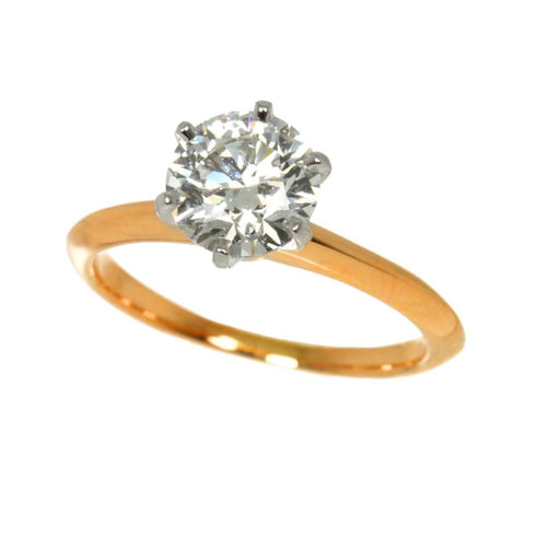 Ring 18K Rose Gold and Platinum