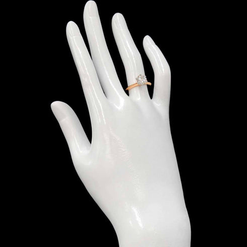 Ring 18K Rose Gold and Platinum