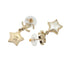 CC Logo Star Earrings Gold-Tone Metal Gold-Tone Metal