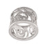 Camellia One Band Ring 18K White Gold and Diamond