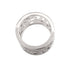 Camellia One Band Ring 18K White Gold and Diamond