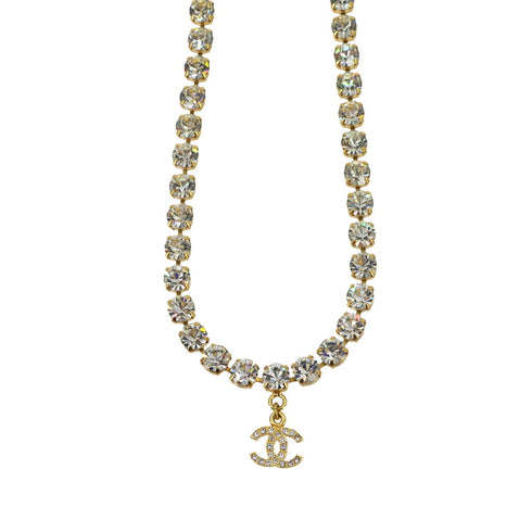CC Logo Pendant Necklace Metal