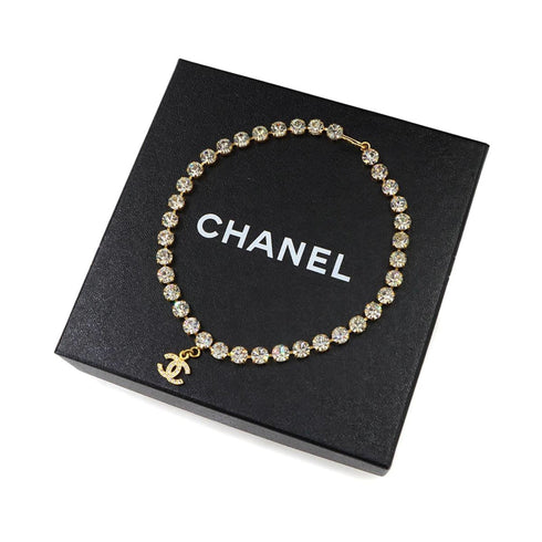 CC Logo Pendant Necklace Metal