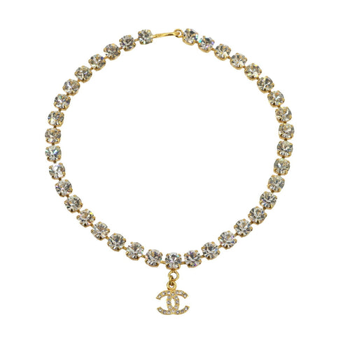 CC Logo Pendant Necklace Metal