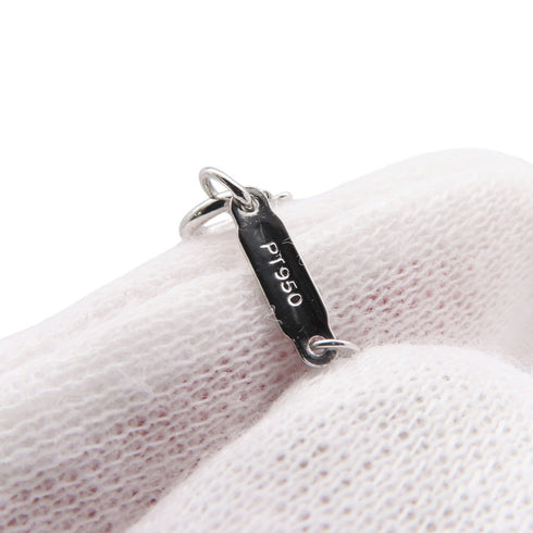 Sentimental Heart Pendant Necklace Platinum Mini with Diamond