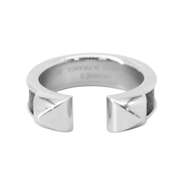 Band Ring Metal Black Size 57