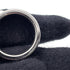 Band Ring Metal Black Size 57
