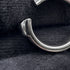 Band Ring Metal Black Size 57