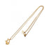 Pendant Necklace Gold and Rhinestone