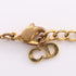 Pendant Necklace Gold and Rhinestone