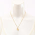 Pendant Necklace Gold and Rhinestone