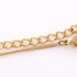 Pendant Necklace Gold and Rhinestone