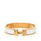 Click H Bracelet Gold and White Plated