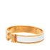 Click H Bracelet Gold and White Plated