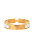 Click H Bracelet Gold and White Plated