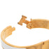 Click H Bracelet Gold and White Plated