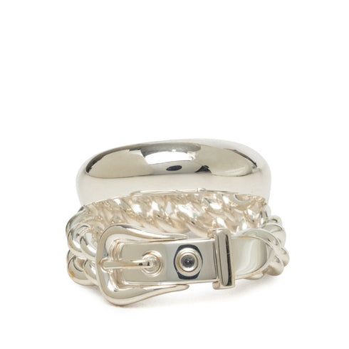 Boucles Sellier In Flexible Ring Sterling Silver Large
