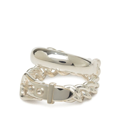 Boucles Sellier In Flexible Ring Sterling Silver Large
