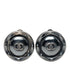CC Logo Round Clip-On Earrings Silver-Tone Metal Silver-Tone Metal