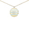 CC Logo Pendant Necklace Gold-Tone Metal