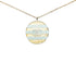 CC Logo Pendant Necklace Gold-Tone Metal