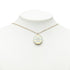 CC Logo Pendant Necklace Gold-Tone Metal