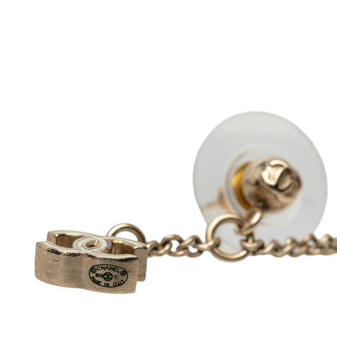 CC Logo Earrings Metal Gold-Tone Metal