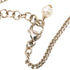 CC Logo Chain Heart Pendant Necklace Silver-Tone Metal