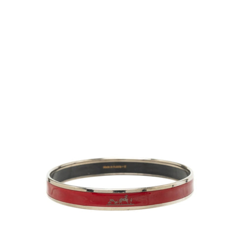 Email PM Caleche Bracelet Metal Bordeaux Red Silver Wine