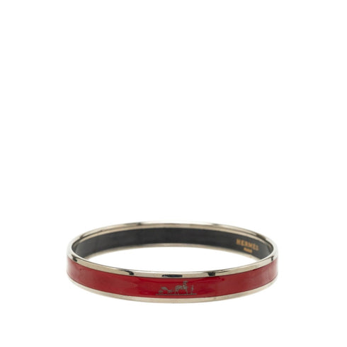 Email PM Caleche Bracelet Metal Bordeaux Red Silver Wine