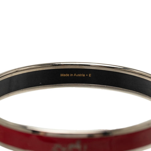 Email PM Caleche Bracelet Metal Bordeaux Red Silver Wine