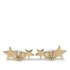CC Logo Star Earrings Gold-Tone Metal