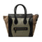 Tricolor Luggage Bag Leather Mini