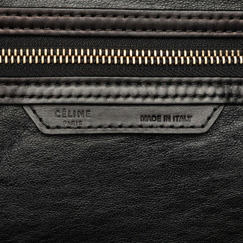 Tricolor Luggage Bag Leather Mini