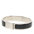 Clic Bracelet Enamel and Metal Black and Silver