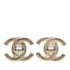 CC Logo Clip-On Earrings Silver-Tone Metal Silver-Tone Metal