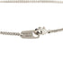 Damier Pendant Necklace Metal Silver