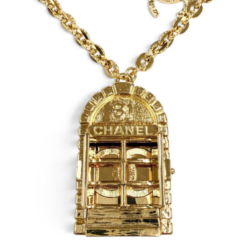 CC Logo Pendant Necklace Metal