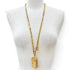 CC Logo Pendant Necklace Metal
