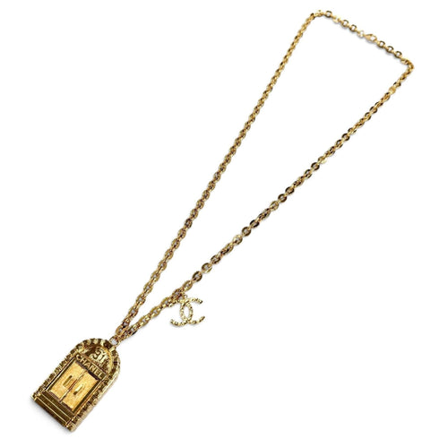 CC Logo Pendant Necklace Metal