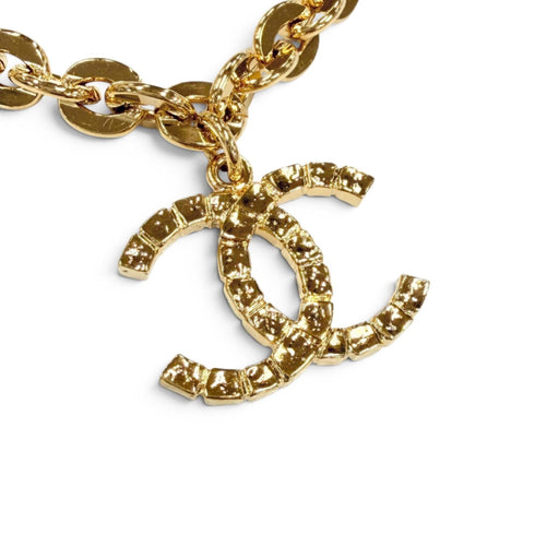 CC Logo Pendant Necklace Metal