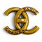 CC Logo Turnlock Brooch Metal
