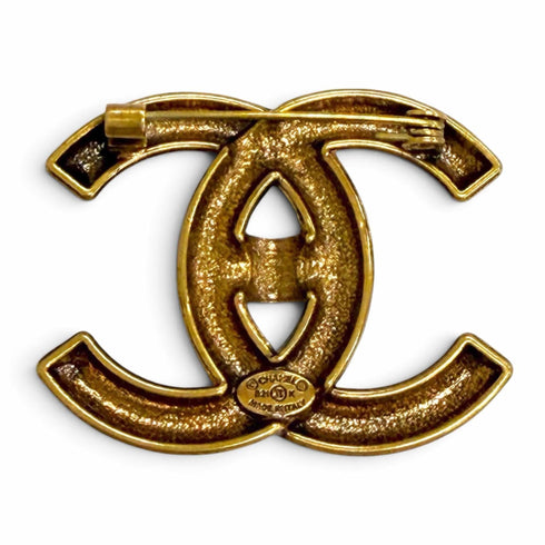 CC Logo Turnlock Brooch Metal