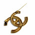 CC Logo Turnlock Brooch Metal