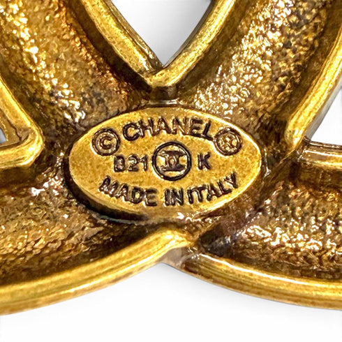 CC Logo Turnlock Brooch Metal